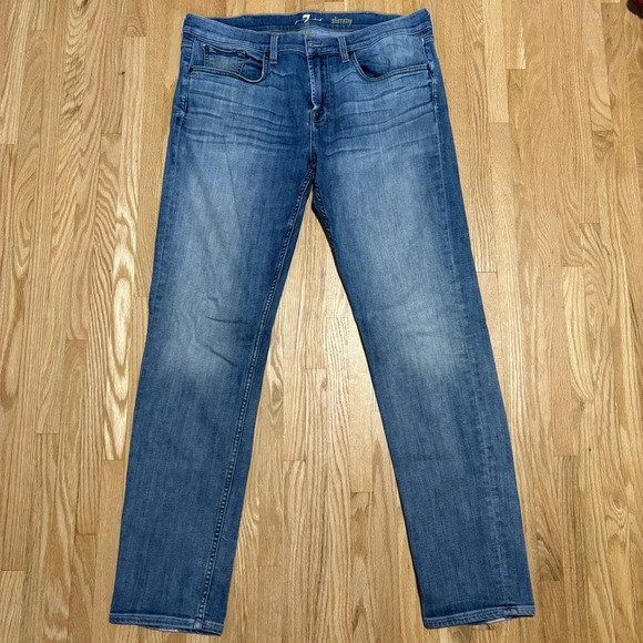 7 for all mankind | Slimmy Straight Leg Denim Jeans - Picture 2 of 11